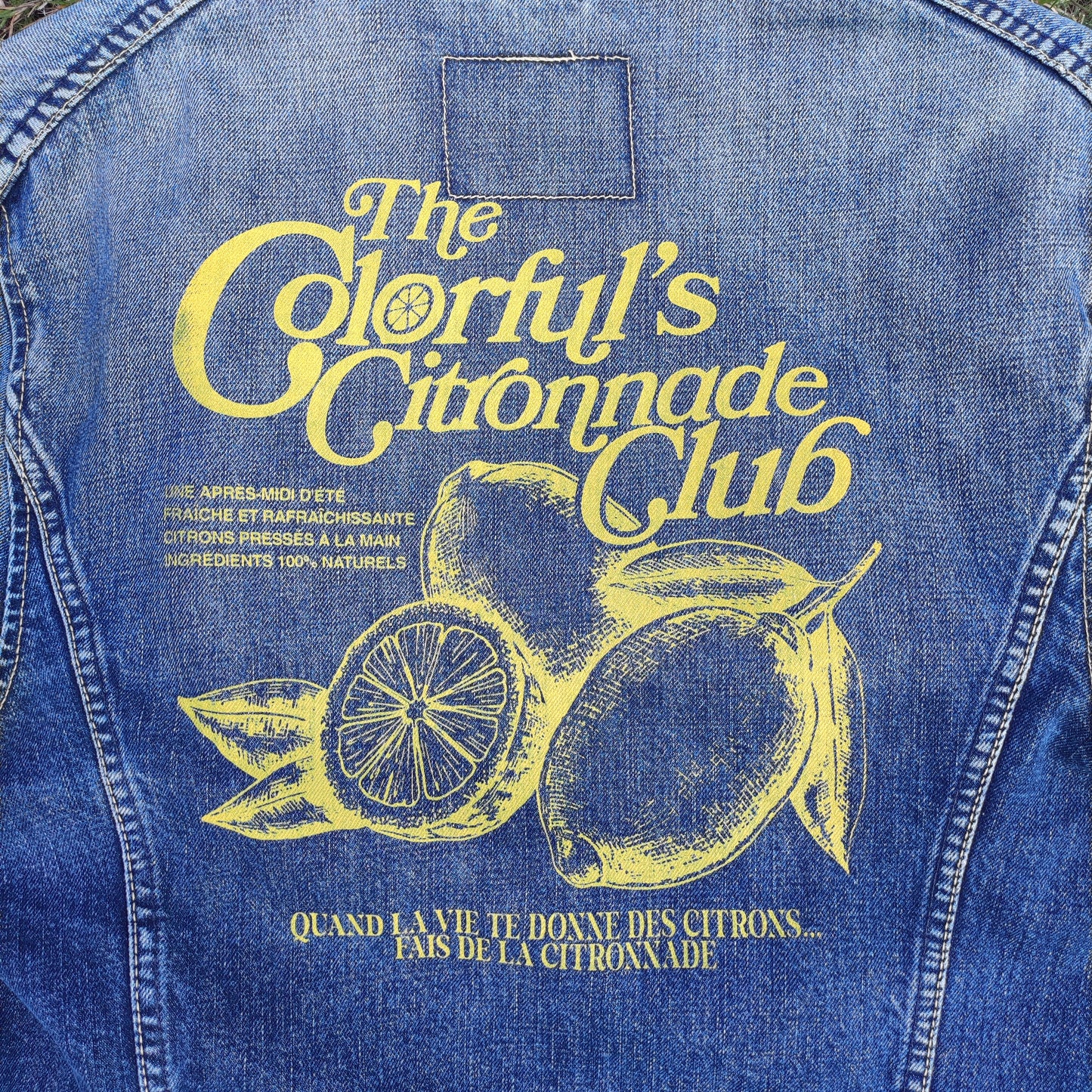 Veste en jean Levi's "Colorful's Citronnade club"