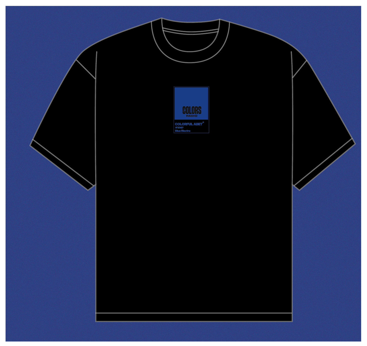 T-shirt "Blue electro"